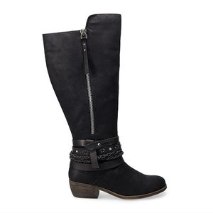 NEW SO Swedish Women's Knee-High Boots Black 8.5 - Sale Price!